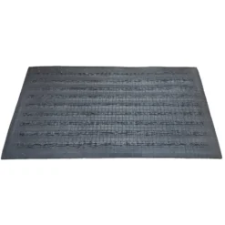 Deurmat rubber/kokos 40x70 cm - Streep