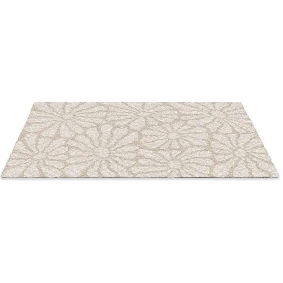 Deurmat 90x60 cm Bloemen - Print - Beige - Bruin - Minimalistisch