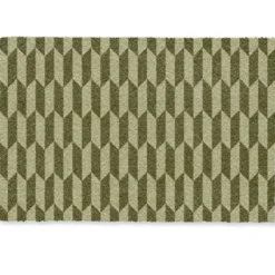 Deurmat 90x60 cm Patroon - Abstract - Groen - Vlakken