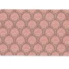Deurmat 60x40 cm Waaiermotief - Patroon - Roze