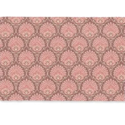 Deurmat 90x60 cm Waaiermotief - Patroon - Roze