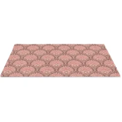 Deurmat 90x60 cm Waaiermotief - Patroon - Roze