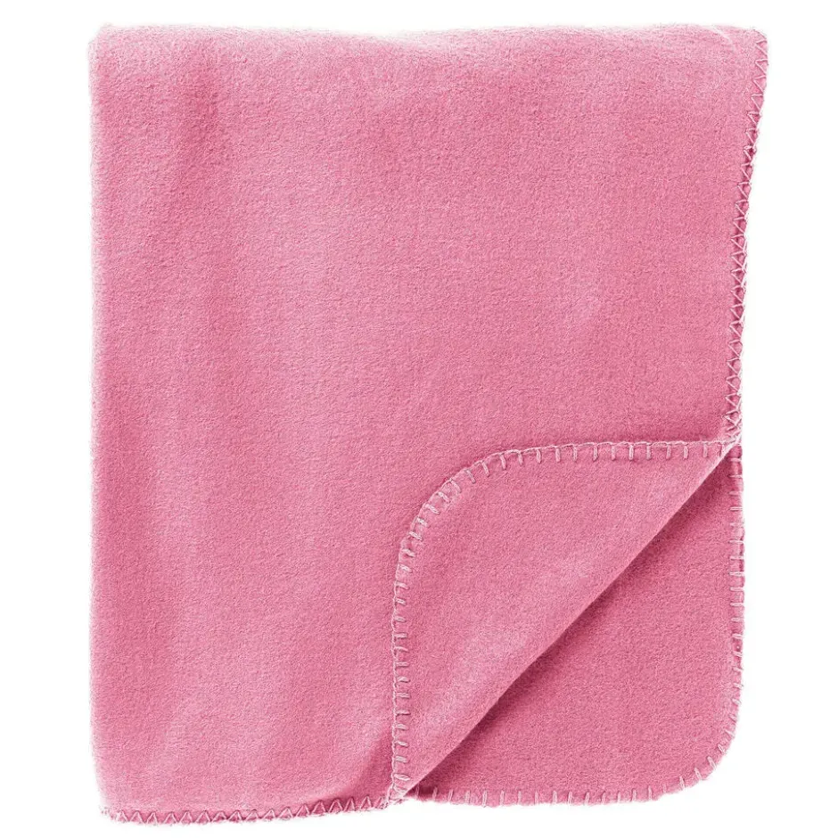 DEX - plaid 130x160 cm - fleece deken - Fuchsia Pink - roze