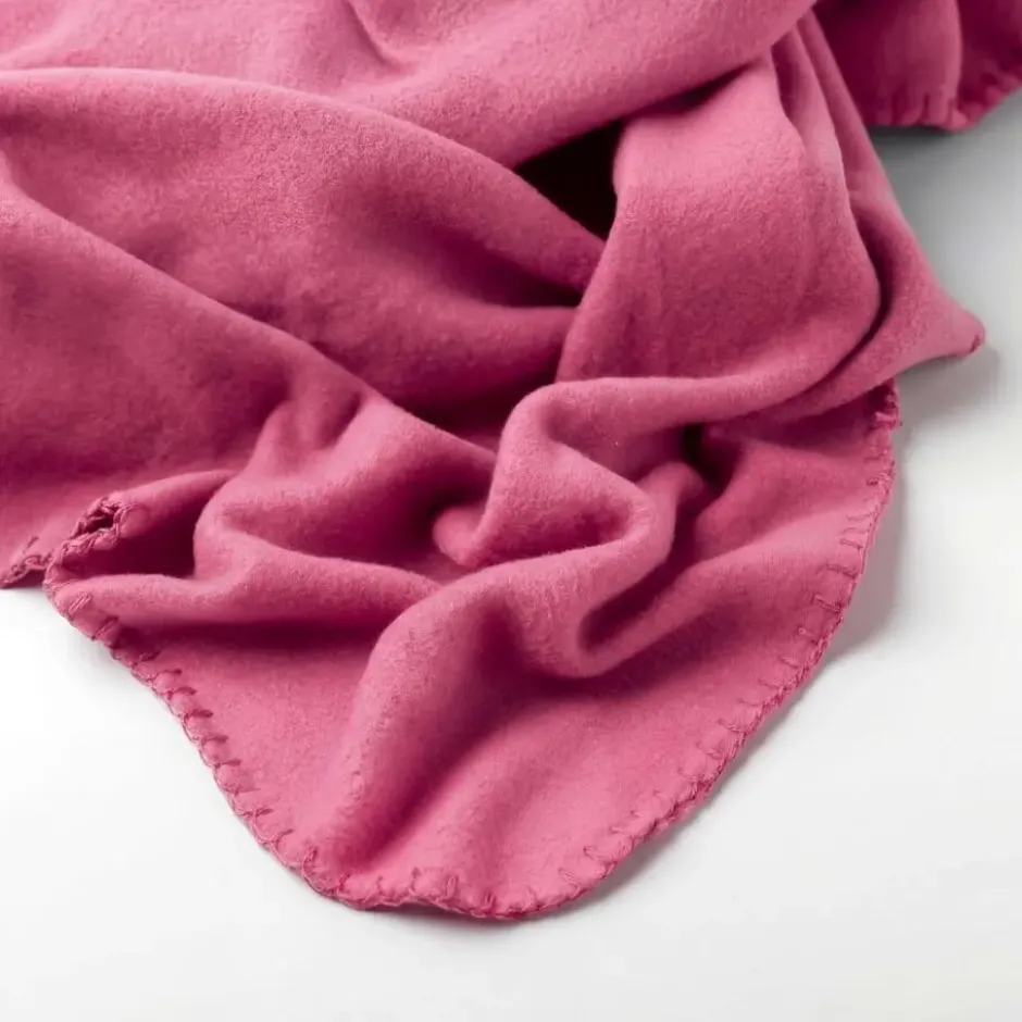 DEX - plaid 130x160 cm - fleece deken - Fuchsia Pink - roze