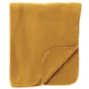DEX - plaid 130x160 cm - fleece deken - zacht en dun - Golden Glow - geel