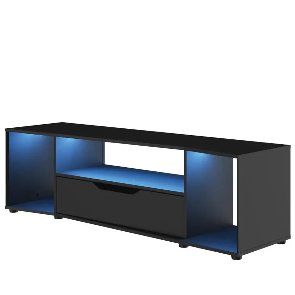 Diagone TV-meubel Hack - Voor Gamers - 163cm - Zwart