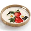 Dienblad 50x50 cm Aardbeien - Madeliefjes - Quote - Sterretjes