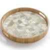 Dienblad 40x40 cm Mozaïek - Stenen - Beige
