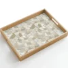 Dienblad 50x35 cm Mozaïek - Stenen - Beige