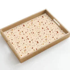 Dienblad 50x35 cm Terrazzo - Patroon - Kleurrijk - Steen