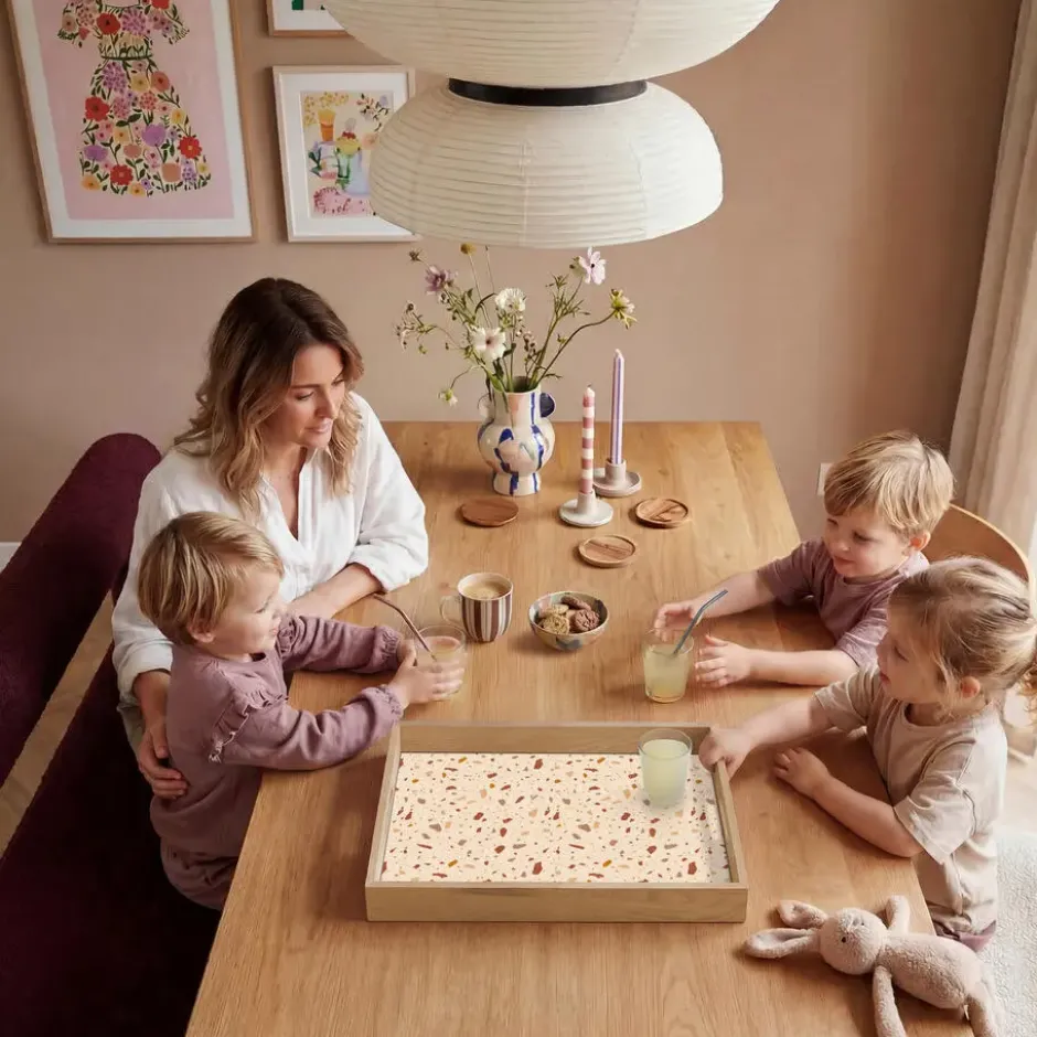 Dienblad 50x35 cm Terrazzo - Patroon - Kleurrijk - Steen