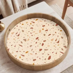 Dienblad 50x50 cm Terrazzo - Patroon - Kleurrijk - Steen
