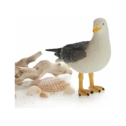 Dierenbeeld - Vogel - Zeemeeuw staand - 15 cm polystone