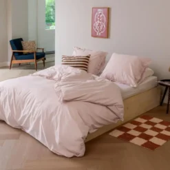 Dindi Home - Dekbedovertrek Candy Clouds - 140x220 cm - Roze