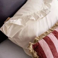 Dindi Home - Dekbedovertrek White Ruffle - 200x220 cm - Off White