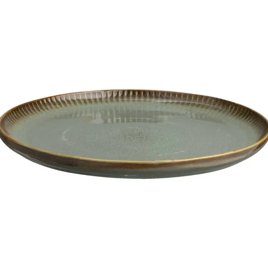 Dinerbord Camille - groen - stoneware - Ø25,5 cm