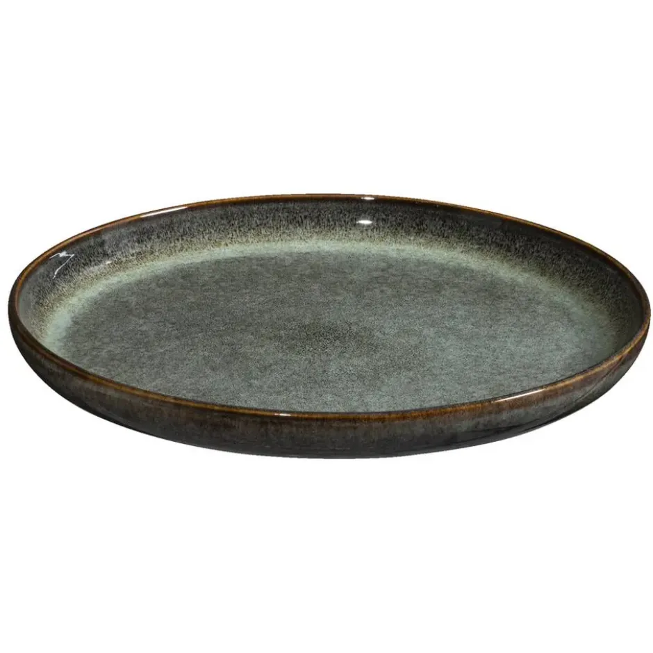 Dinerbord Emma - groen - stoneware - Ø27 cm