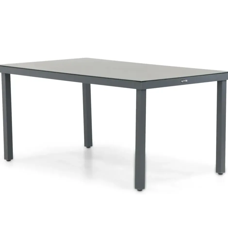 Dining Tuintafel rechthoekig 160 x 90 cm Grijs Porto