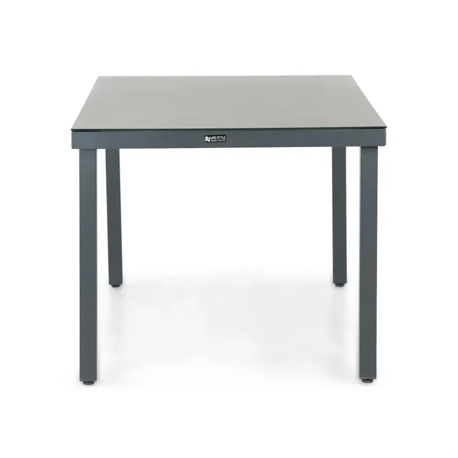 Dining Tuintafel rechthoekig 160 x 90 cm Grijs Porto