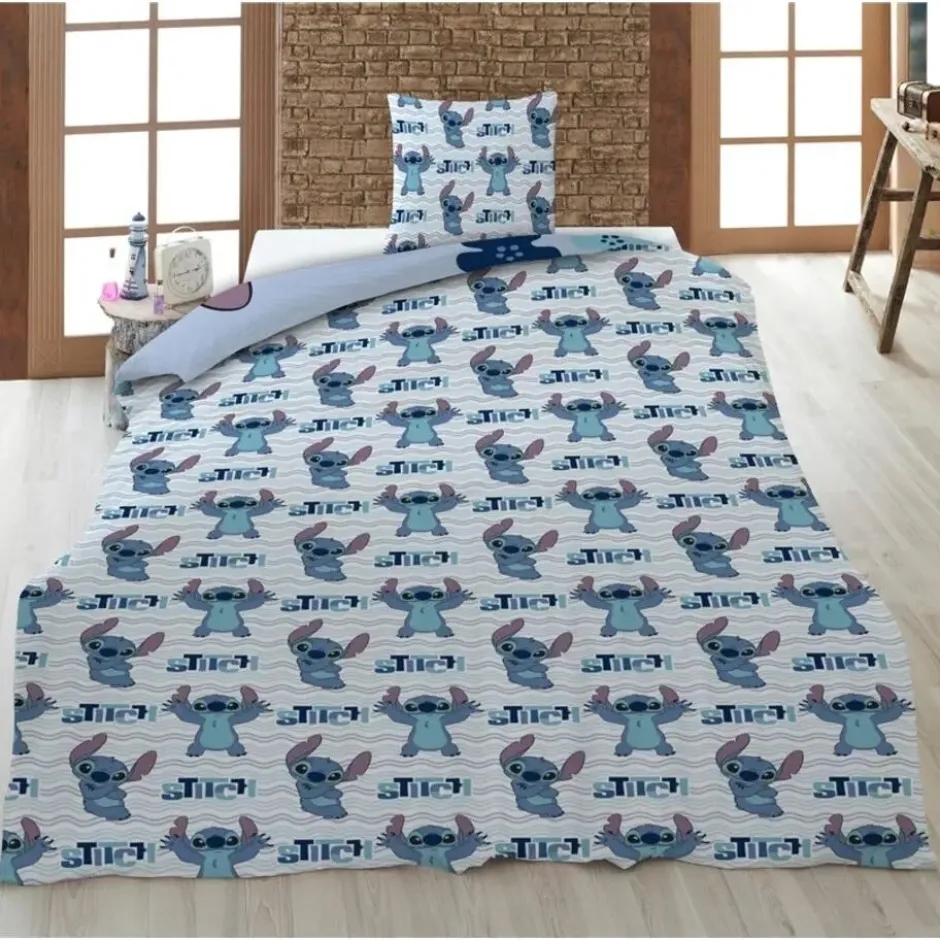 Disney Lilo & Stitch Dekbedovertrek - Eenpersoons - 140 x 200 cm + 65 x 65 cm