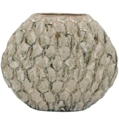 DK Design Bloemenvaas Inga Jada - plat model - groen - 41 x 15 cm