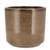 DK Design Bloempot Brown Glaze - taupe - D21 x H24 cm - glanzend