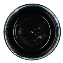 DK Design Bloempot model Blue Glaze - blauw - D12 x H13 cm - ombre