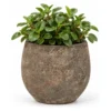 DK Design Bloempot model Maya - roestbruin - D14xH16 cm - rustiek