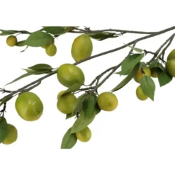 DK Design Kunstbloem citrusfruit tak limoen - 135 cm - groen