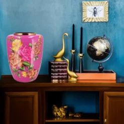 DK Design Vaas Flower Bouquet - fuchsia roze - D33 x H45 cm
