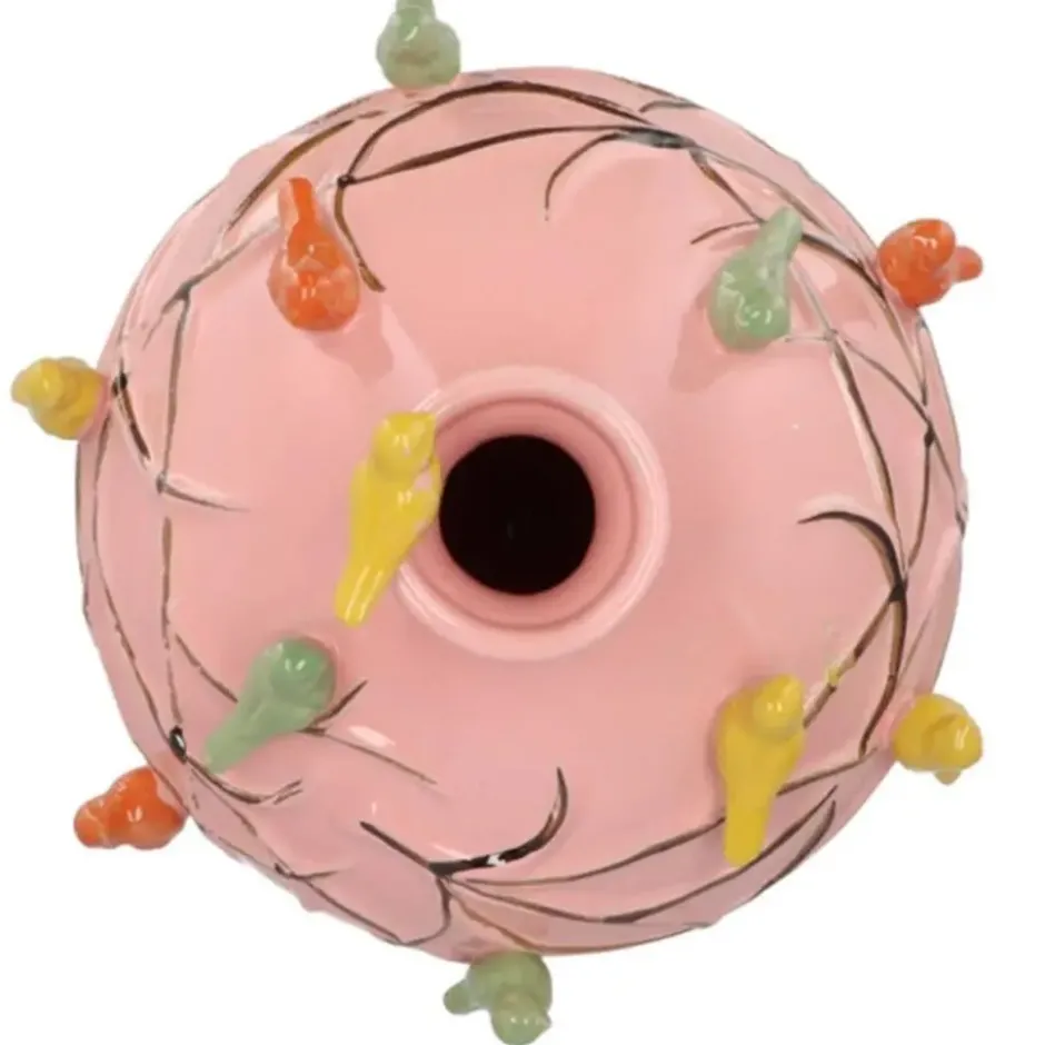 DK Design Vaas Vogels - pistache - D14 x H14 cm