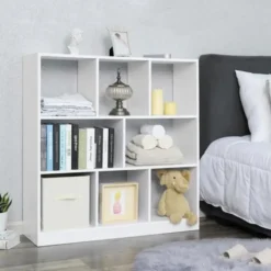 Dok Home - Boekenkast - Met open vakken - 8 vakken - Wit