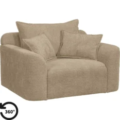 Draaibare Loveseat Elsa - stof Anthology - taupe