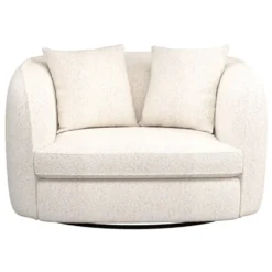 Draaibare Loveseat Enzio - stof Wales - crème