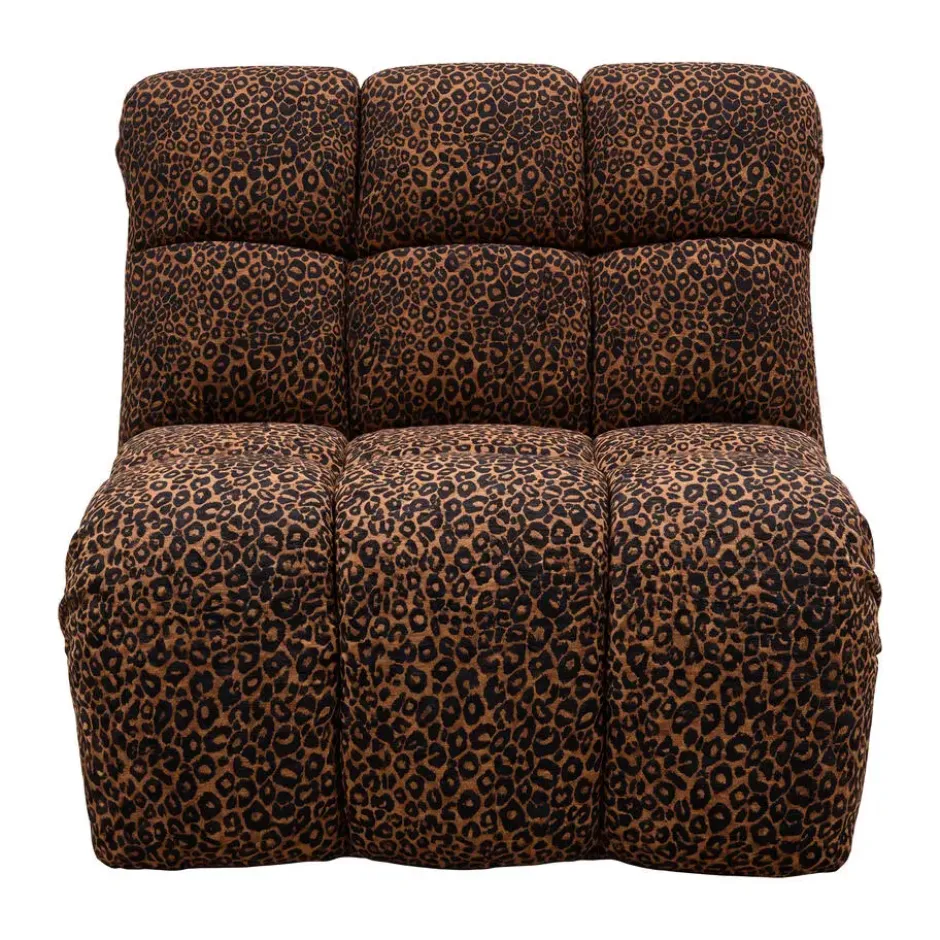 Draaifauteuil Beau - panter - bruin