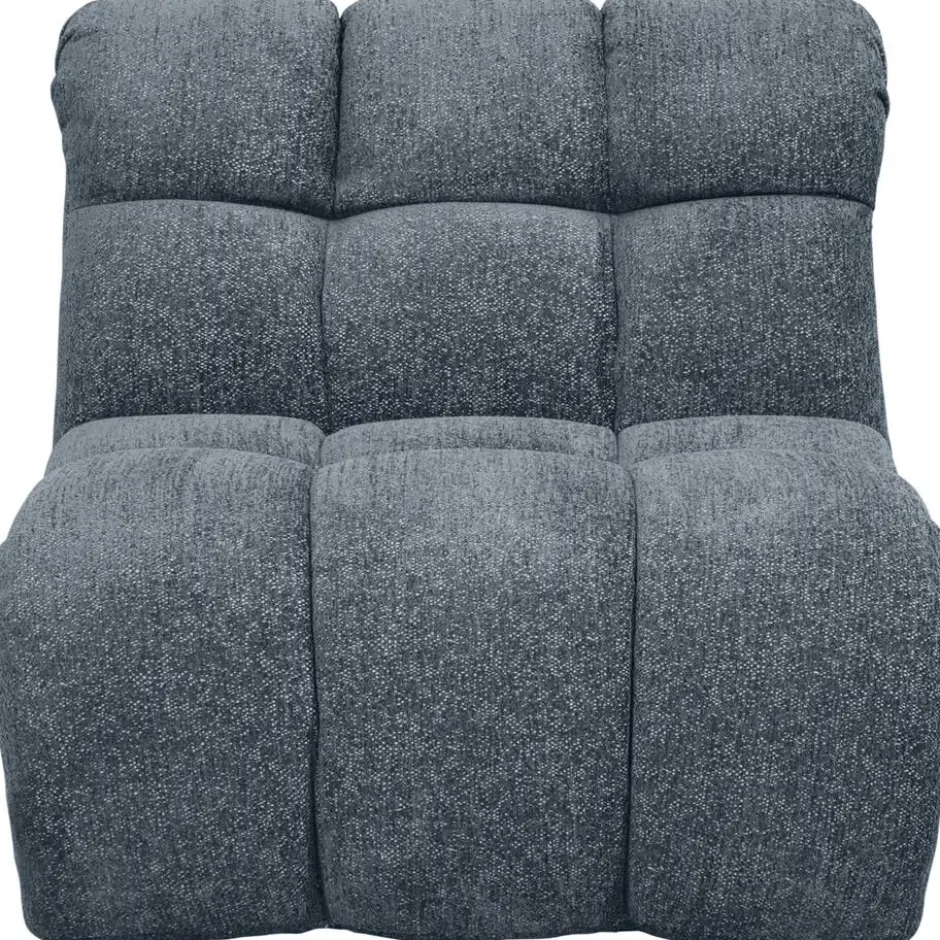 Draaifauteuil Beau - stof Raven - donkerblauw