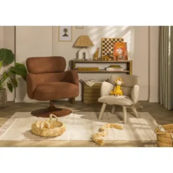 Draaifauteuil Coco - wijnrood