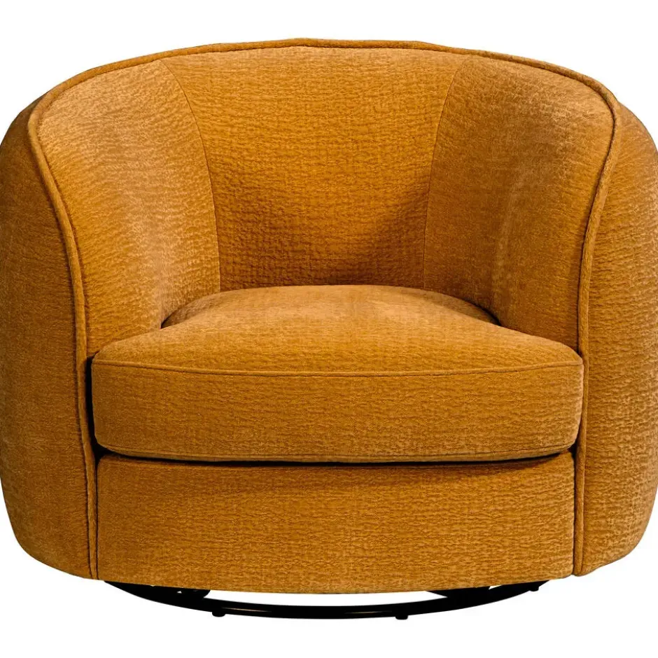 Draaifauteuil Enzio - stof Elephant - oker