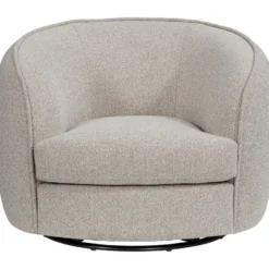 Draaifauteuil Enzio stof Sirena - greige
