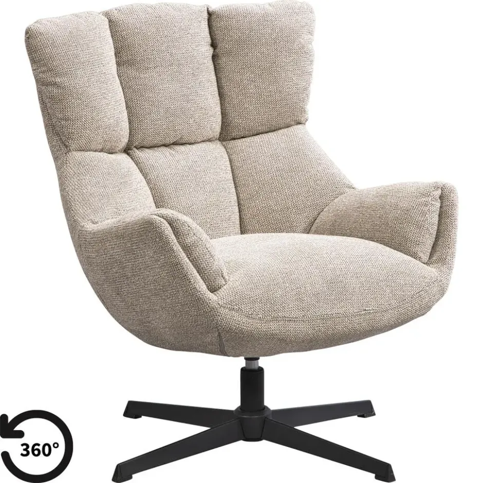 Draaifauteuil Hidde - beige