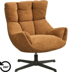 Draaifauteuil Hidde - terra