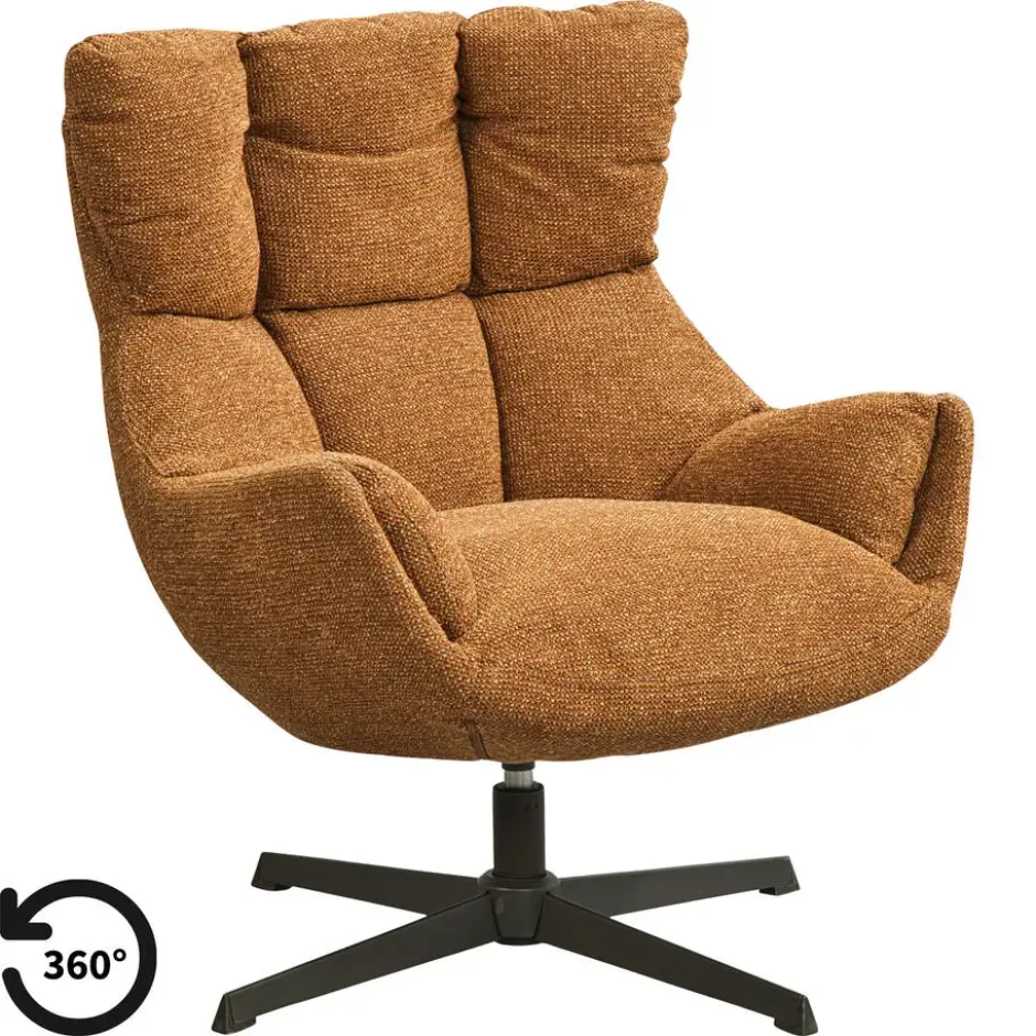 Draaifauteuil Hidde - terra
