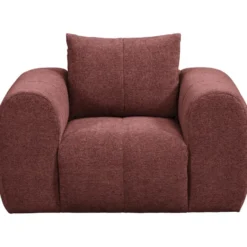 Draaifauteuil Juliette - stof Raven - wijnrood