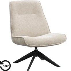 Draaifauteuil Nora - taupe