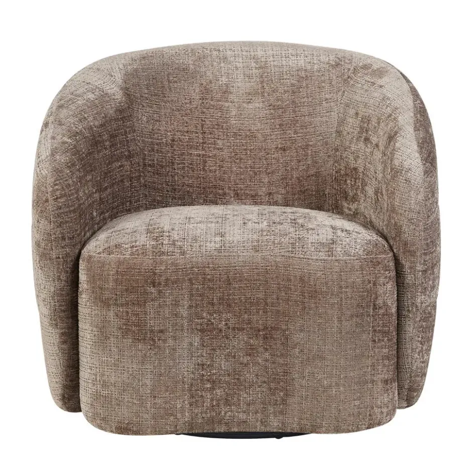 Draaifauteuil Taupe - 82x85x77cm - Yara