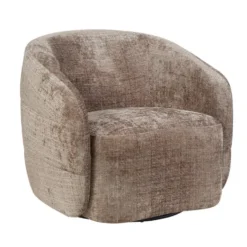 Draaifauteuil Taupe - 82x85x77cm - Yara