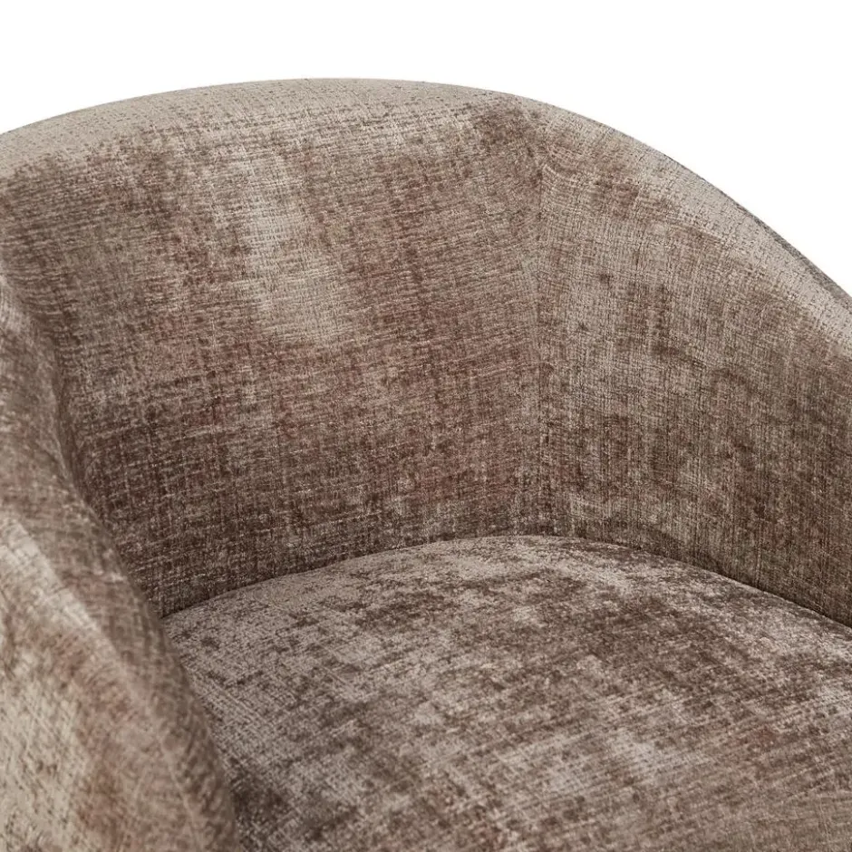 Draaifauteuil Taupe - 82x85x77cm - Yara