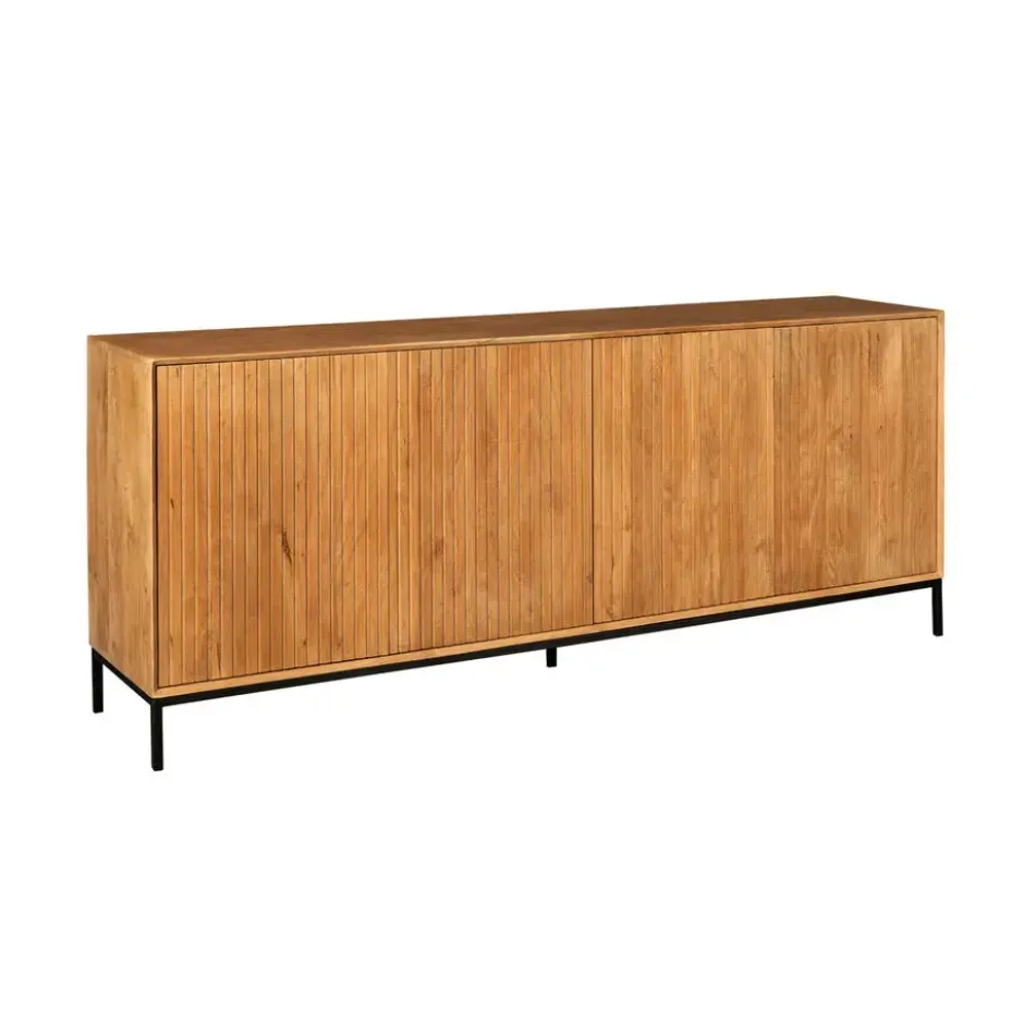 Dressoir Naturel Hout - 210x45x85cm - Madison