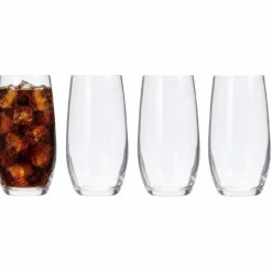 Drinkglazen of waterglazen - 4x stuks - gecurved - 360 ml