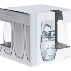 Drinkglazen of waterglazen - 4x stuks - gecurved - 360 ml